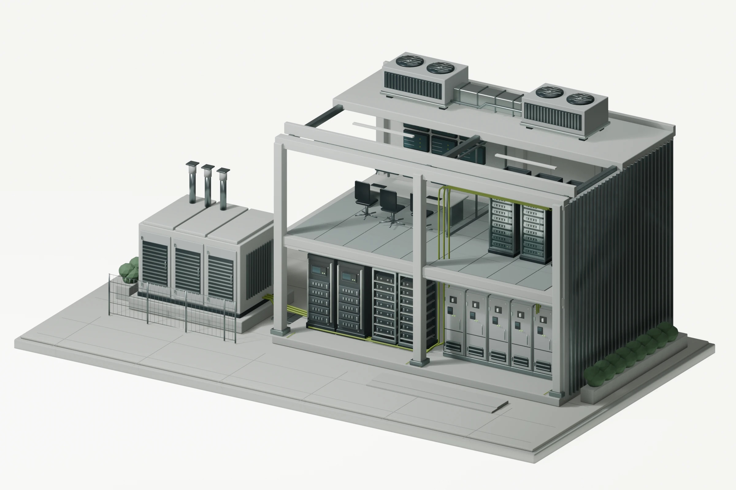 Original concept model of an integrated technical facility